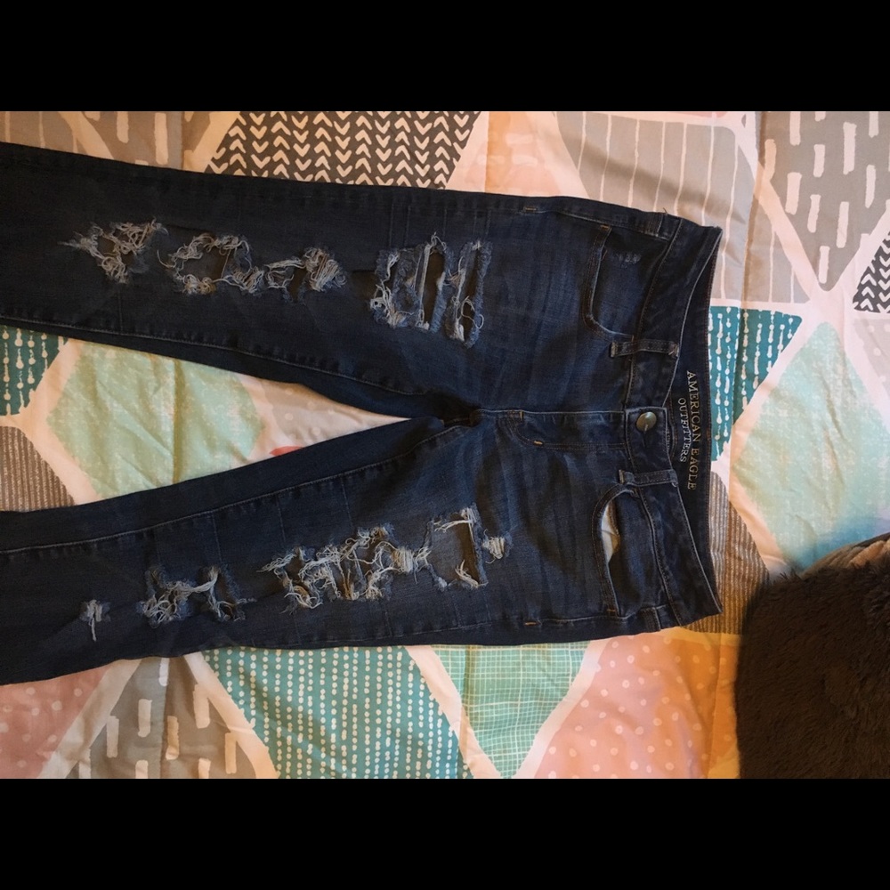 American Eagle Ripped Skinny Jeans